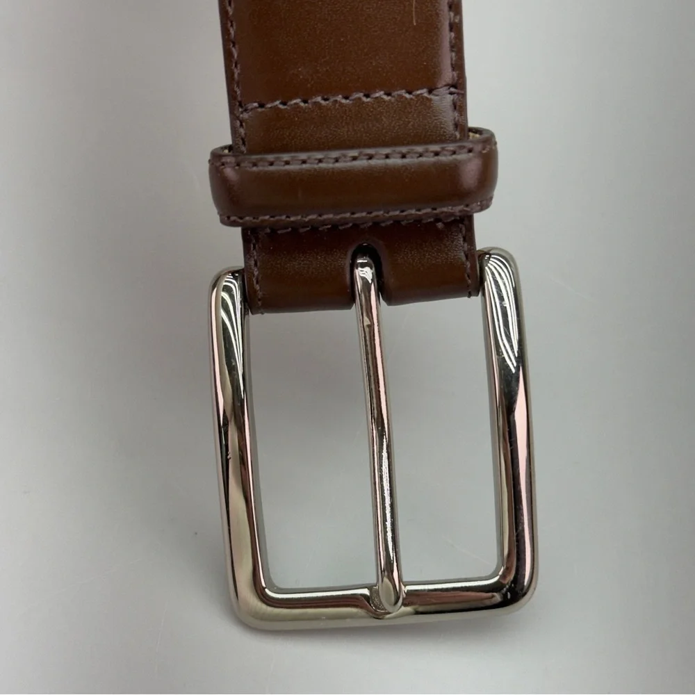 Coach Brown Calfskin Leather Belt